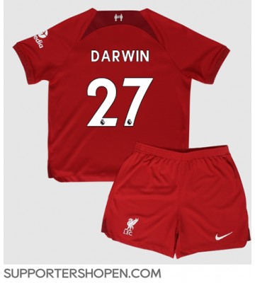 Liverpool Darwin Nunez #27 Hemmatröja Barn 2022-23 Kortärmad (+ korta byxor)